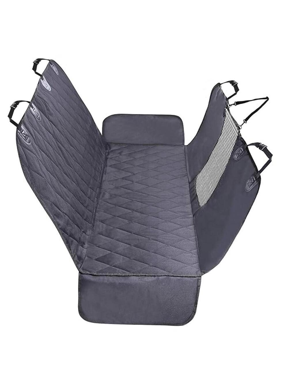 VIVAGLORY Dog Car Seat Cover With Mesh Visual Window, Heavy Duty & Waterproof